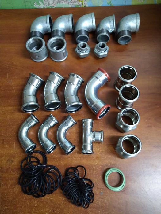 ЗАЛИШКИ Rehau сталь чавун латунь ніппель футорка перехід труби PP-R