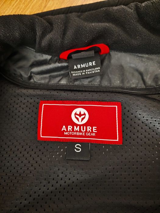 Casaco mota ARMURE Ubarna AA Black - Tamanho S