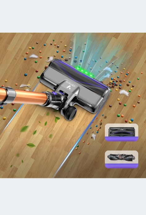 V2 Odkurzacz pionowy bezprzewodowy 70kPa 500W 60min 3xHEPA