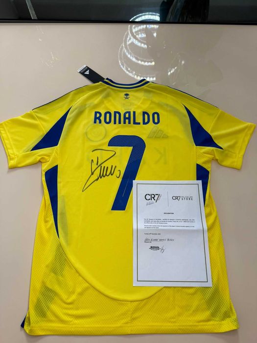Cristiano Ronaldo Camisola Assinada do Al Nassr com certificado de autenticidade