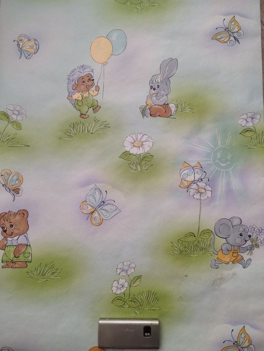 Обои бумажные  остатки фото обои