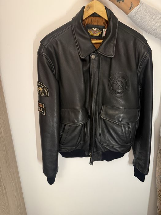 Casaco de Pele Harley Davidson