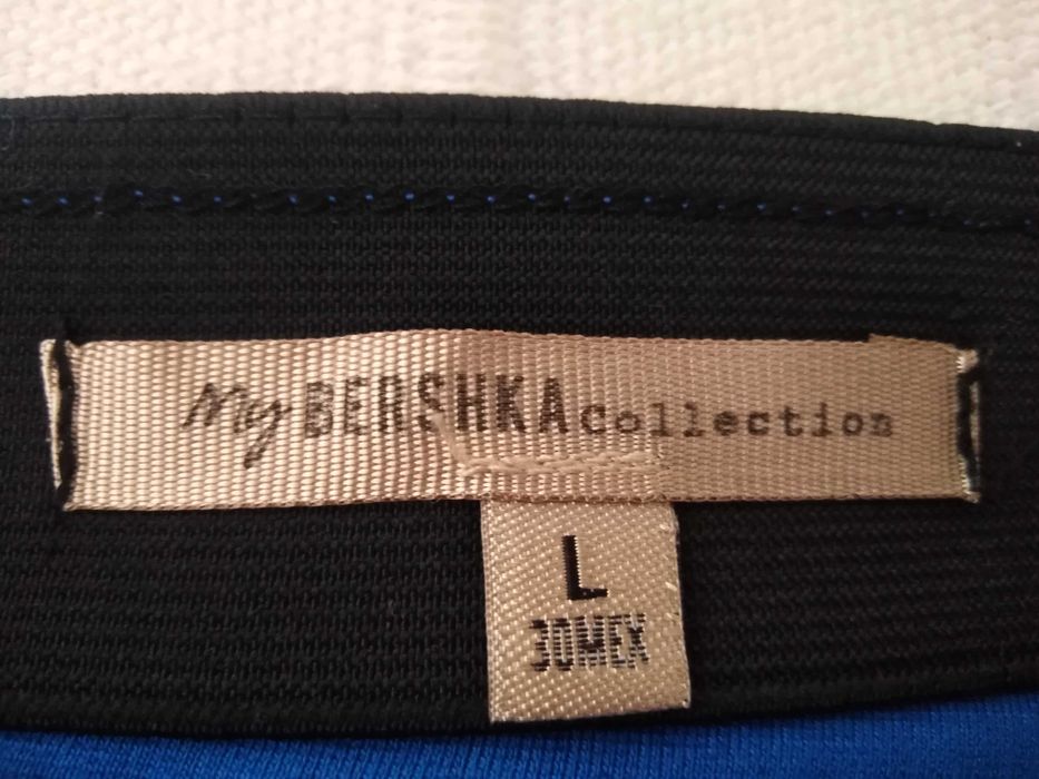 Mini Saia Azul Bershka Collection L