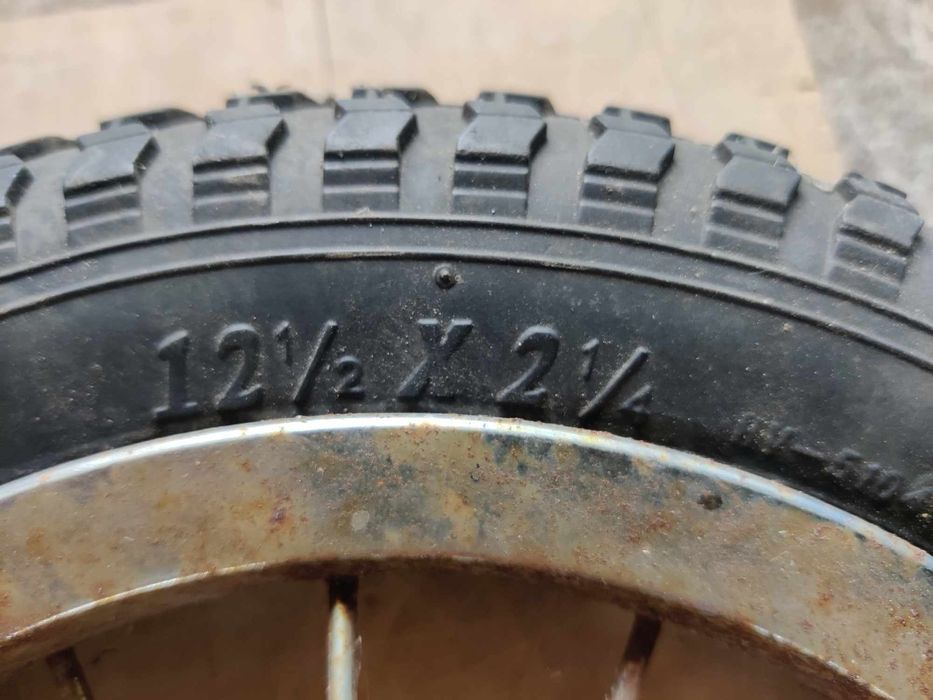 Stare Koła do Wózka Wozu Gokarta PRL – 12 cali (30 cm) – Zestaw 2 szt.