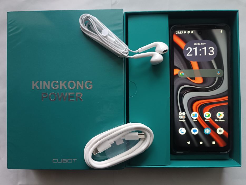 Cubot KingKong Power (6, 5)NFC) -16/256Gb- Ліх.5000 Люм.+Навушники