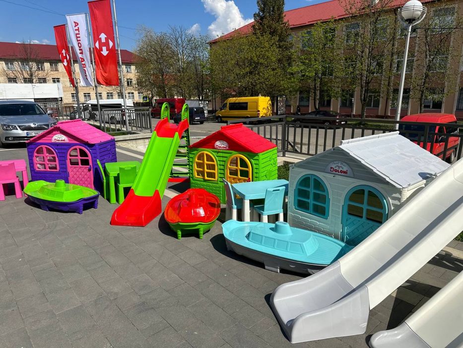 Дитяча ЕКО гірка! Пісочниця! Дитячий будинок! Детский домик! Песочница