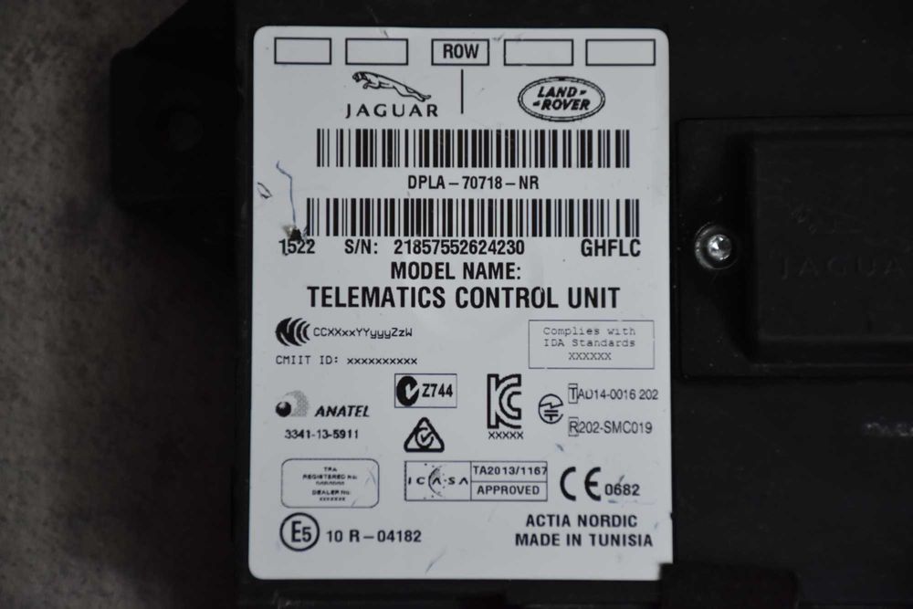 Modul Sterownik Bluetooth Telematik Jaguar Range Rover Evoque L538 DPLA70718NR