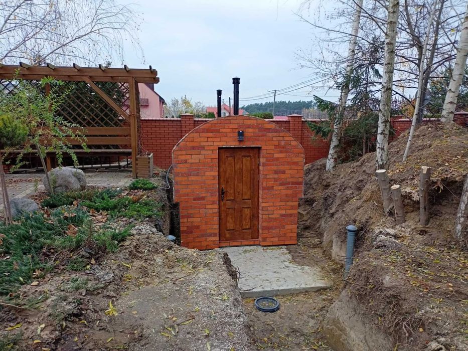 schron betonowy , piwniczka betonowa , ziemianka , piwnica , sauna ogrodowa