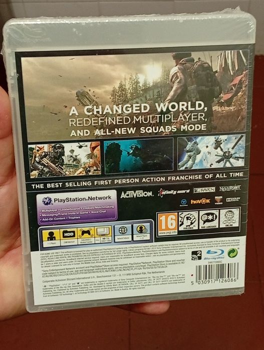 Jogo Call of Duty Ghosts selado para PS3