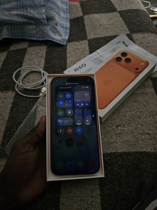 Iphone 17 pro max estado novo 1 mes de uso 256Gb dual sim