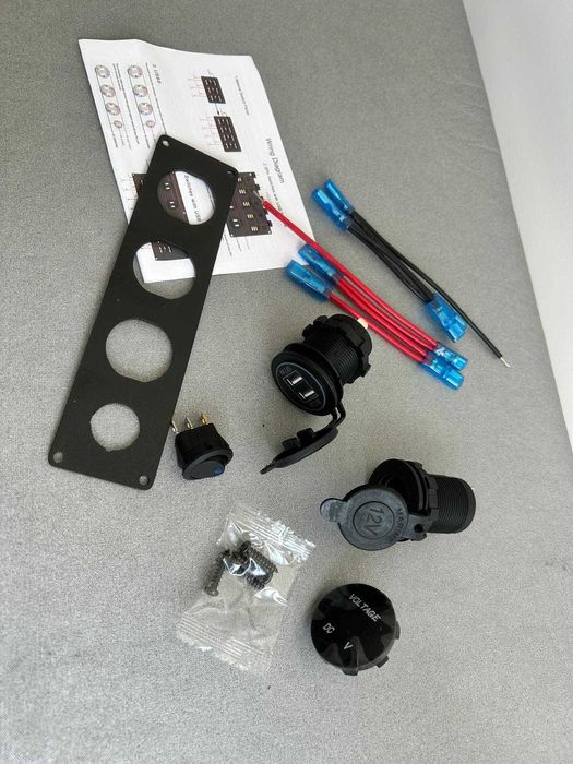 Painel de interruptores para carro e barco à prova d'água com led 12v