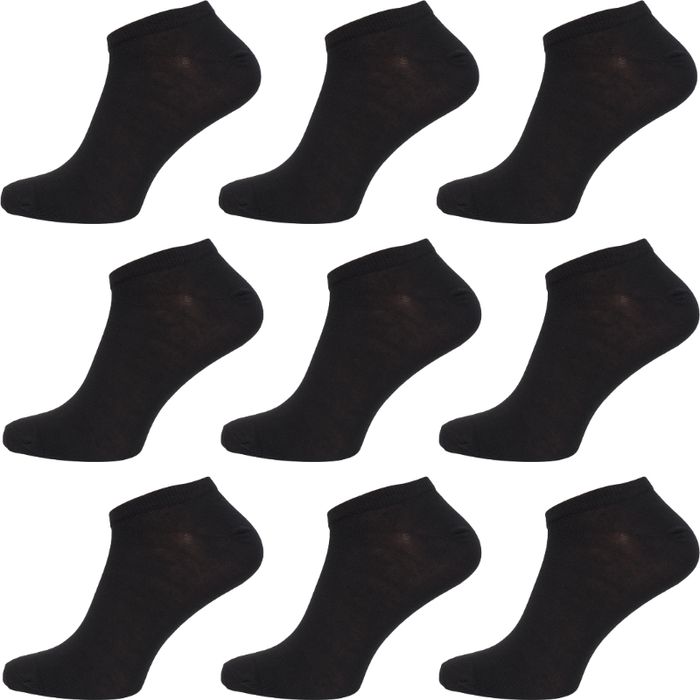 Promocja 9xstopki męskie bawełniane czarny 43-46