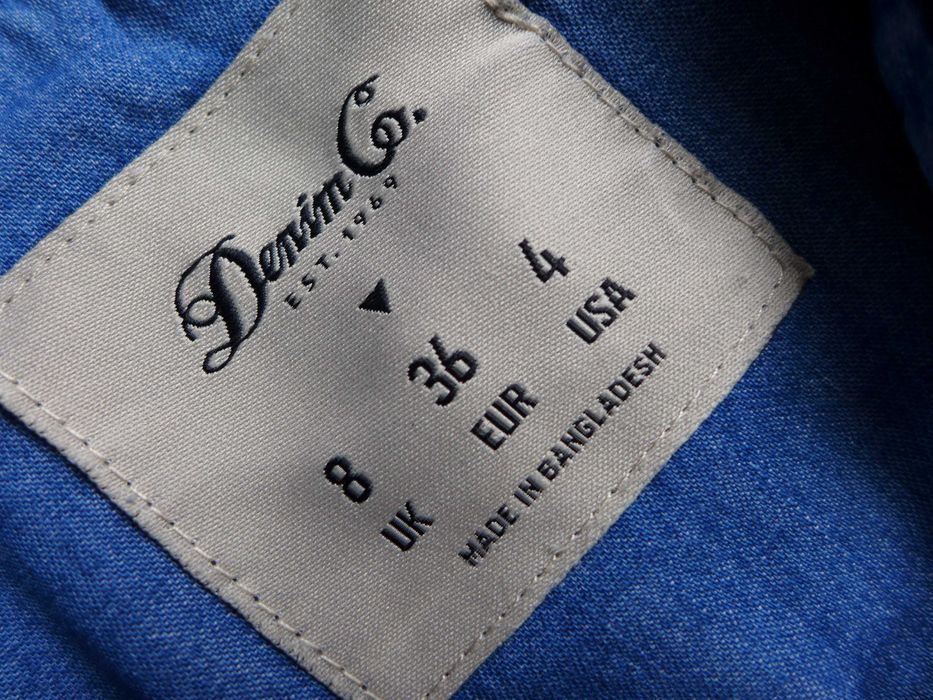 Klasyczna koszula jeansowa dżinsowa slim westernowa S 36 / XS 34