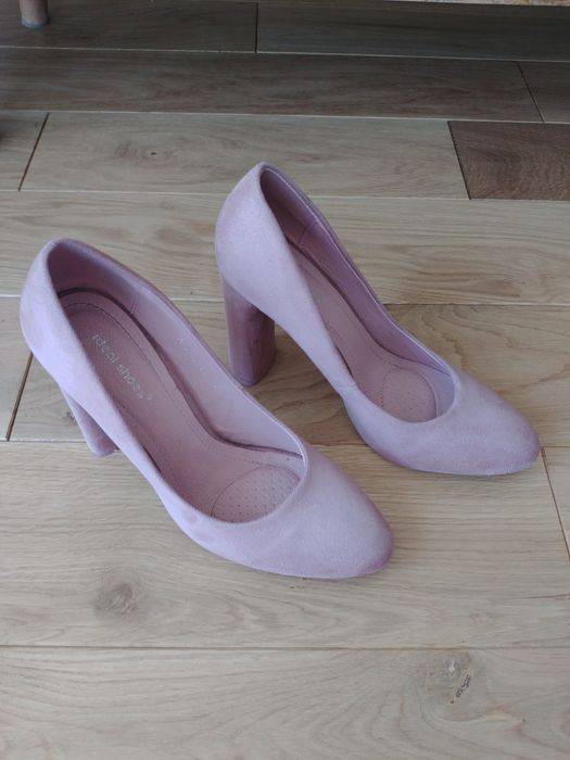 Różowe Czółenka, Buty na obcasie Ideal Shoes szpilki