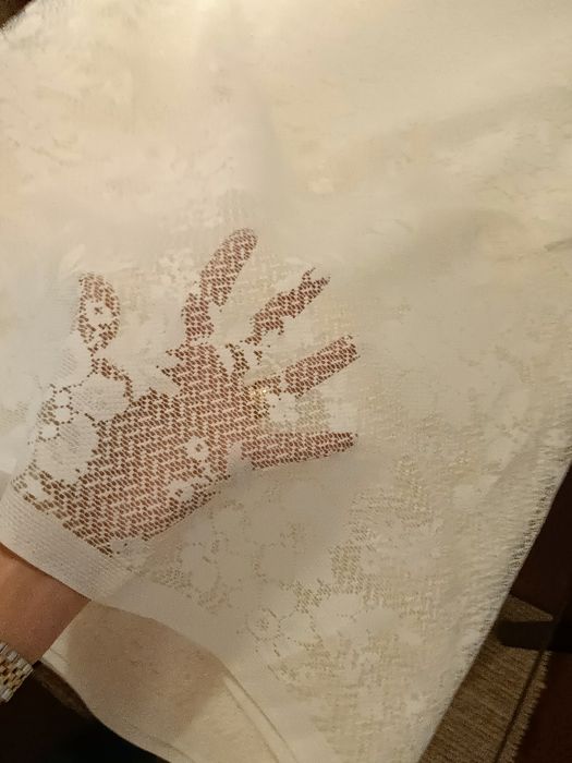 Tecido grande de renda