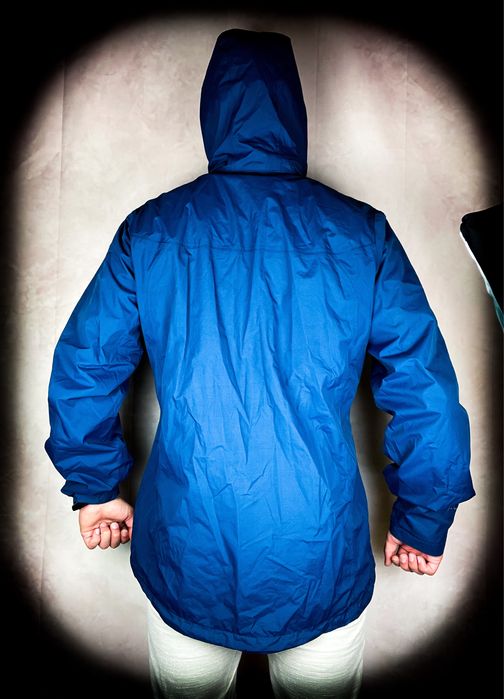 (M) Berghaus Zimowa Granatowa Męska Kurtka z Kapturem i Ściągaczami