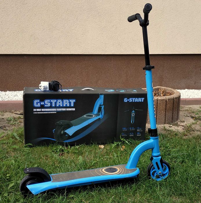 HULAJNOGA G-START Elektryczna - Dla Dzieci - 12 km/h - Niebieska