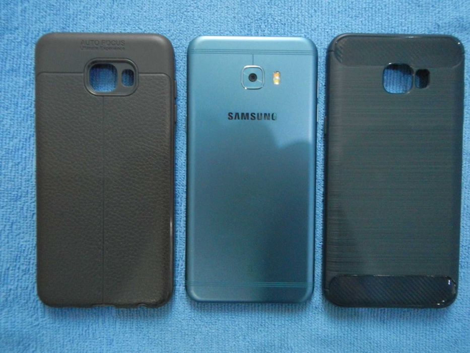Смартфон Samsung Galaxy C5 Pro Duos 64Gb Blue SM-C5010 полный комплект