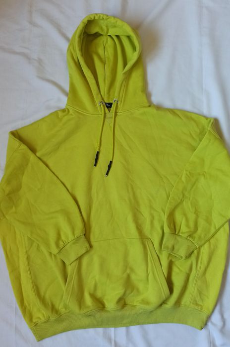 Oversized hoodie verde fluorescente M