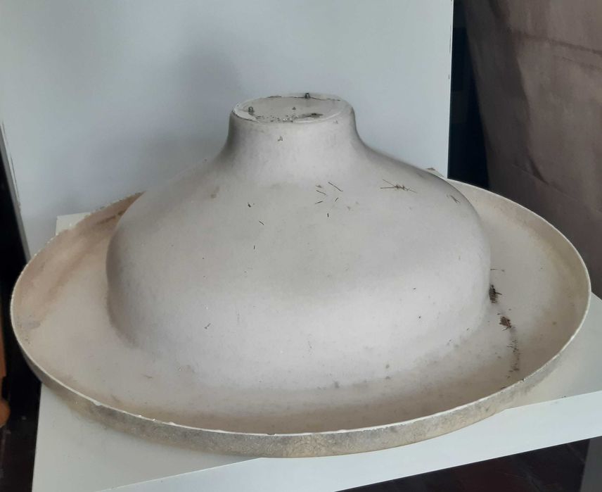 Grande Bacia Lavatório Vaso Floreira Plástico Imitar Mármore