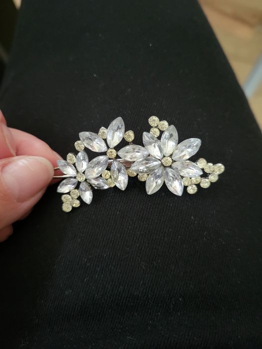 Spinka ślubna kwiatuszki