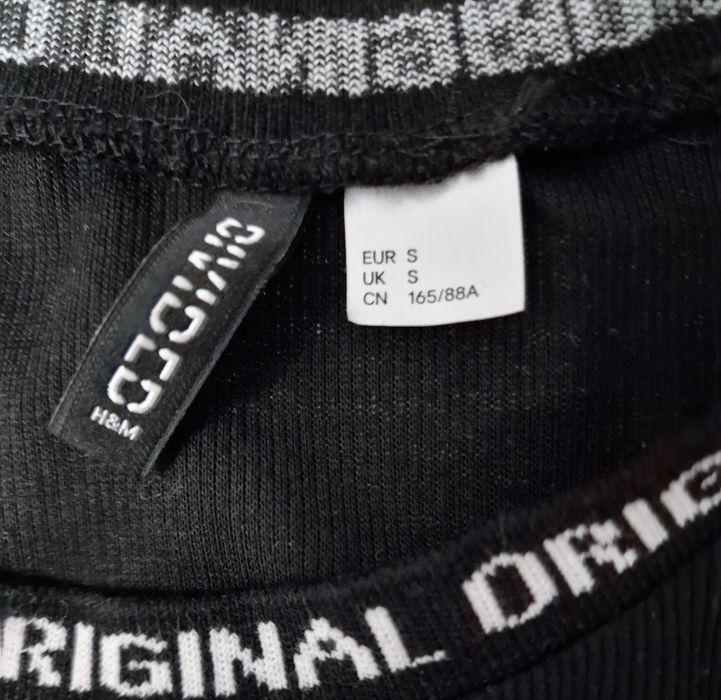 Sukienka czarna, prązki ' H& M".