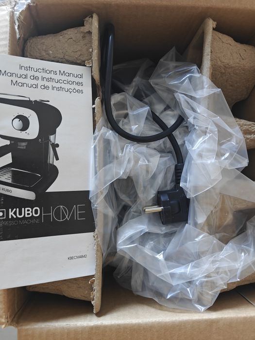 KUBO Máquina de café expresso, pressão 15 bar, depósito de água 1,2 l