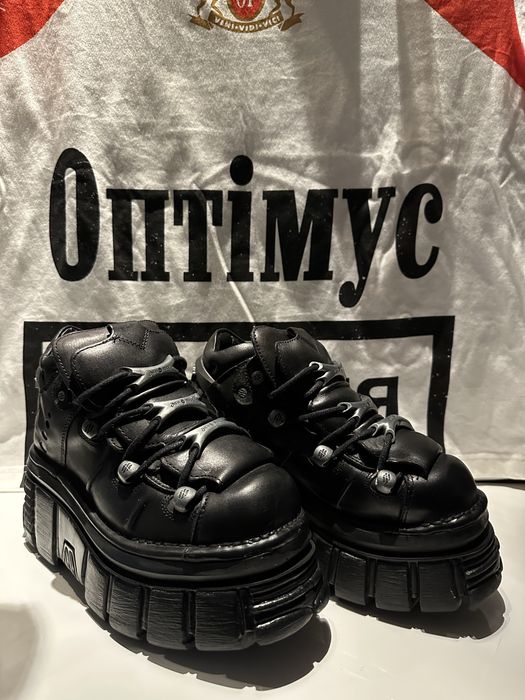 New rock низьке взуття чорне