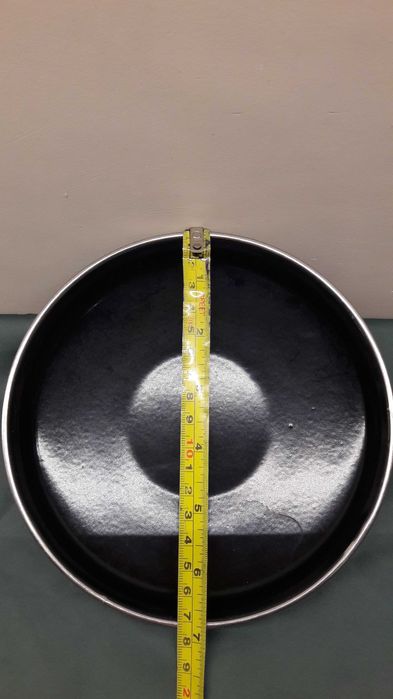 Pokrywka emaliowana 17 cm czarna