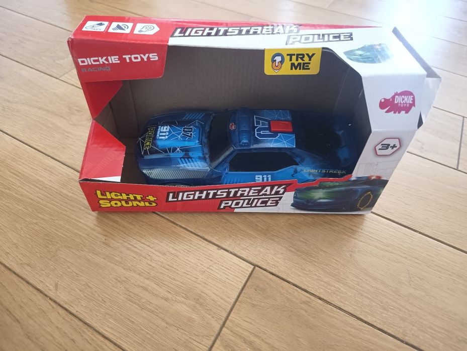 Samochód policyjny z dźwiękiem i efektem świetlnym