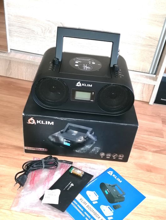 Radioodtwarzacz CD MP3 USB Bluetooth AUX, KLIM B4 Boombox pilot