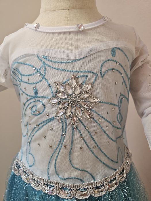 Сукня дитяча Ельза з рукавом платье Эльзы холодное сердце Frozen 110