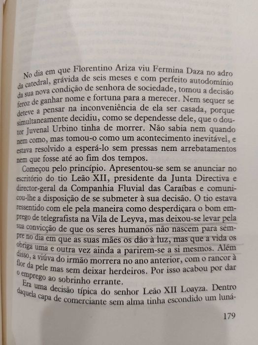 O Amor nos Tempos de Cólera, Gabriel García Márquez