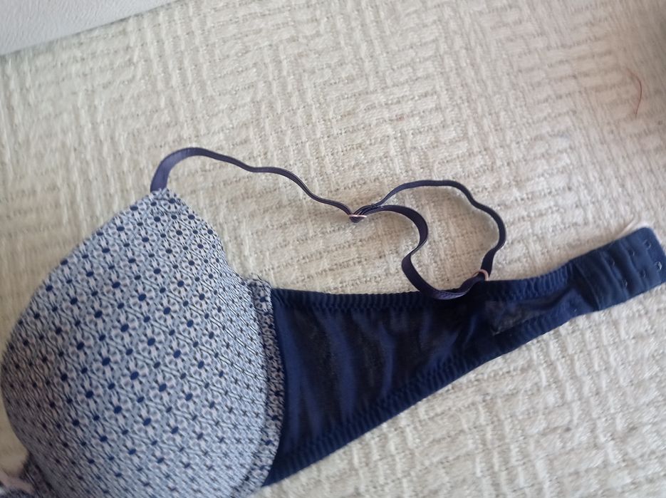 Stanik granatowy wzór 80d