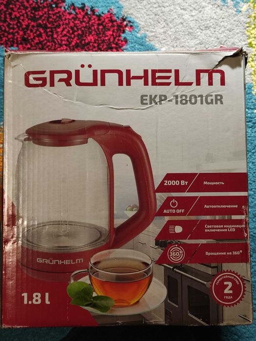 Електрочайник GRUNHELM EKP-1801gr
