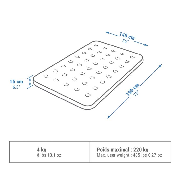 Barraca 3 pessoas + Colchao de ar + Bomba de echer colchão