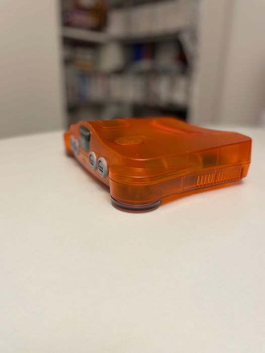 Konsola Nintendo 64, z padem, Jumper Pak, Pomarańczowa, Fire Orange