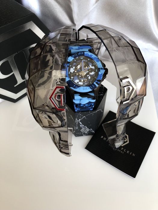 Новинка! Чоловічий годинник Philipp Plein The $kull Blau