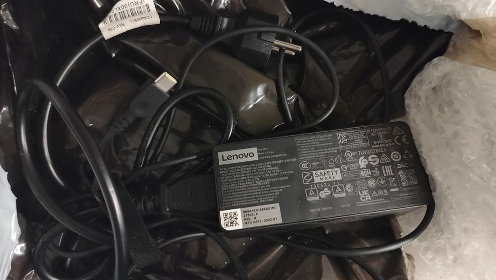 Zasilacz lenovo 65watt model ADLX65YDC3D
