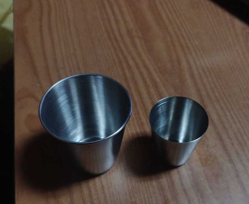 Стопки рюмки из нержавейки 30 и 75 мл.