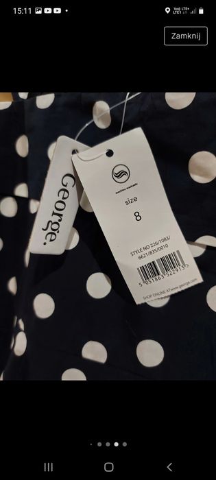 Sukienka NOWA George rozm. S tj.36