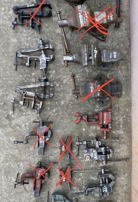 Мерительный инструмент мотоинструменТиски семники струбцины наковальни