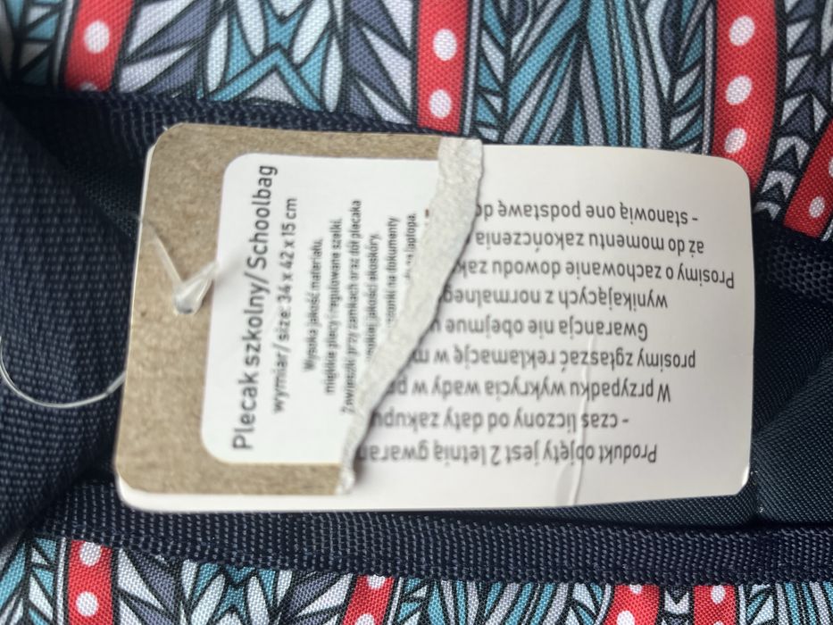 Plecak szkolny NOWY