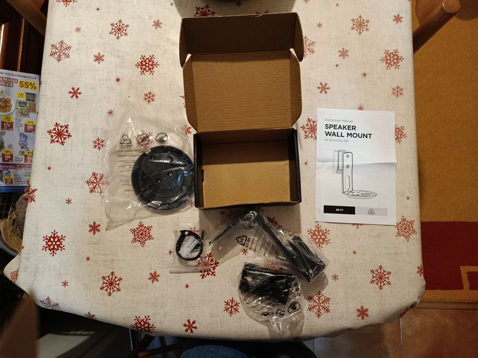 Suporte de Parede Premium para Sonos Era 100 (Modelo SB-711) – Preto