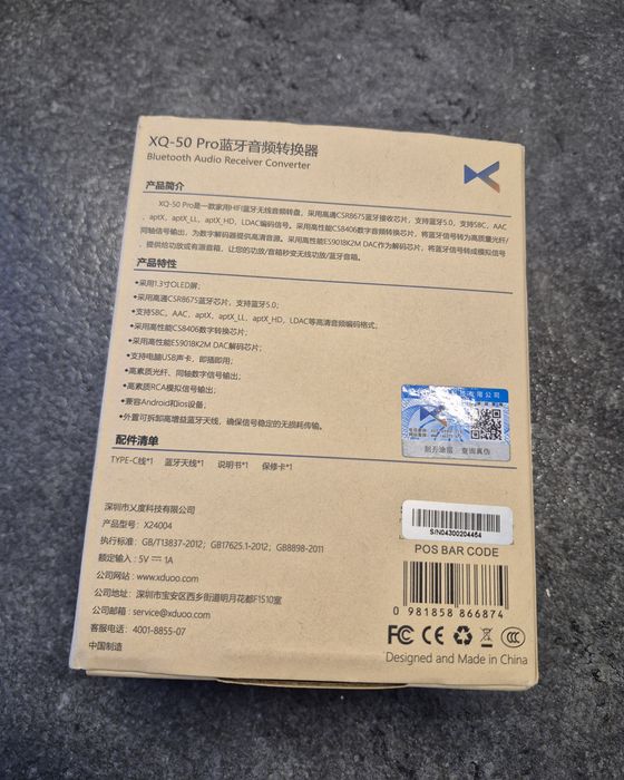 Adapter bluetooth xDuoo XQ-50 Pro
