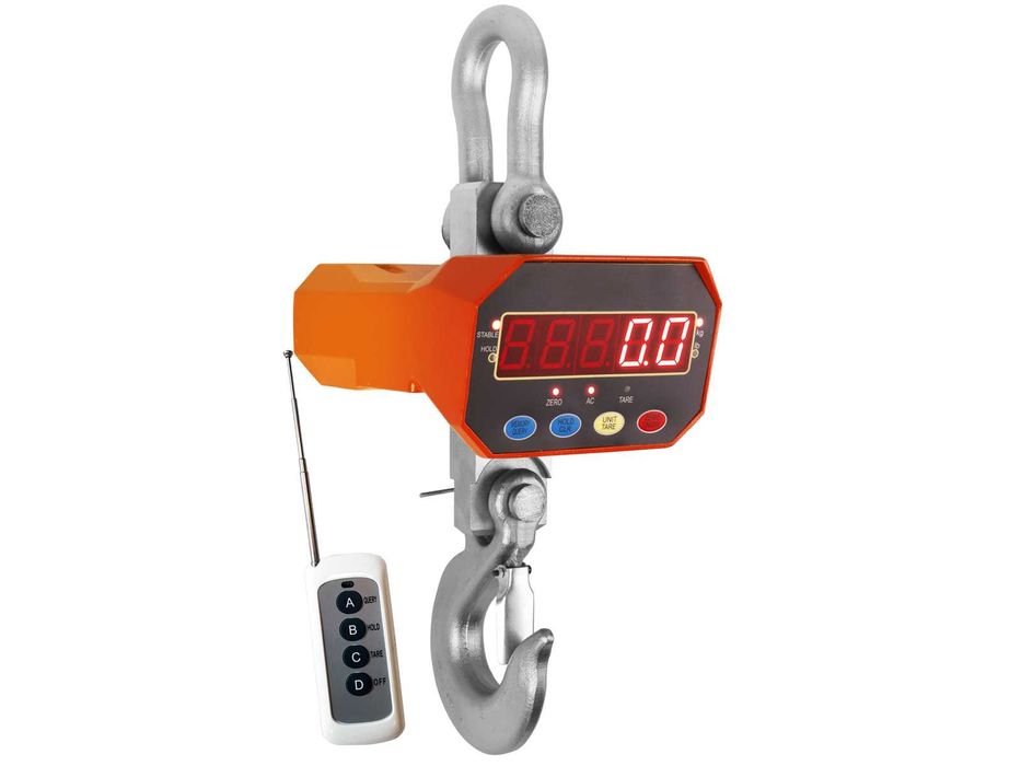 Rolnicza SOLIDNA Waga Hakowa Wisząca Dźwigowa 3T 3 Tony Pilot Wysyłka