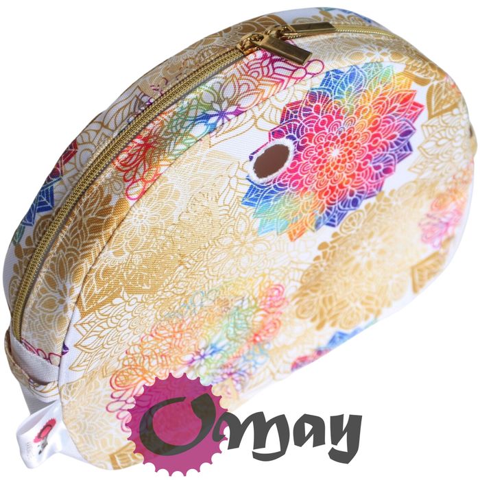organizer do OBAG MOON LIGHT beż mandale ZŁOTO 2 kieszenie wkład OMAY