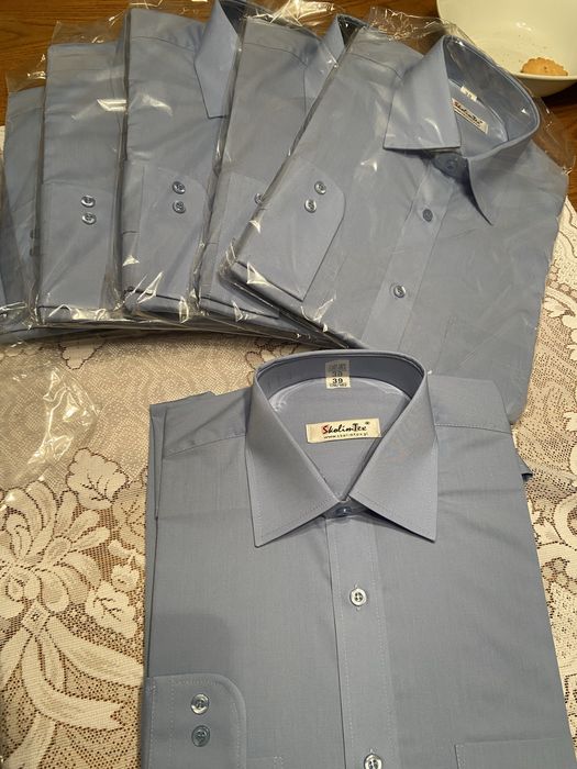 Koszula męska SkolimTex niebieska 39 176/182 długi rękaw