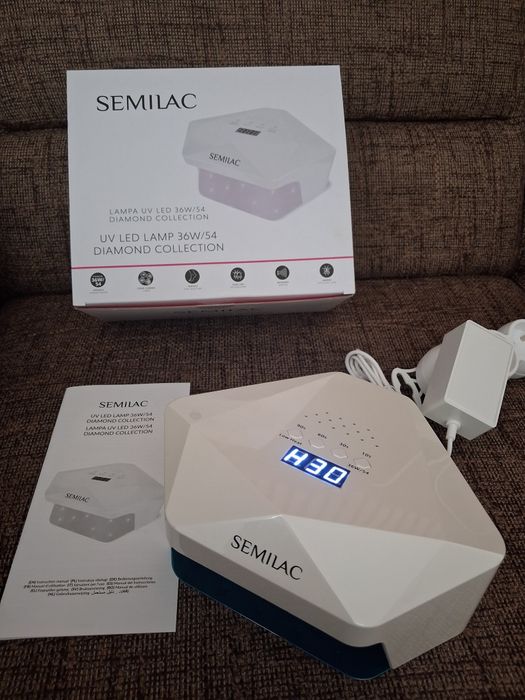 Semilac Lampa do paznokci i hybryd UV LED 36/54w Biała Diamond Collection