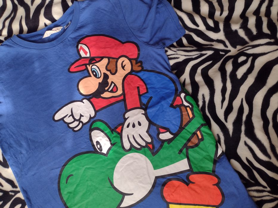 koszulka super Mario 100 % bawełna 158-164 T shirt smok gra